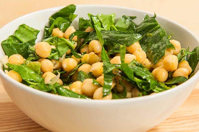 chickpea and spinach salad recipe