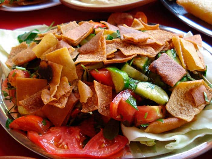 healthy recipe fattoush salad